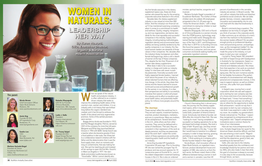 Tracey Seipel selected as one of the ‘prestigious women of the natural products industry’